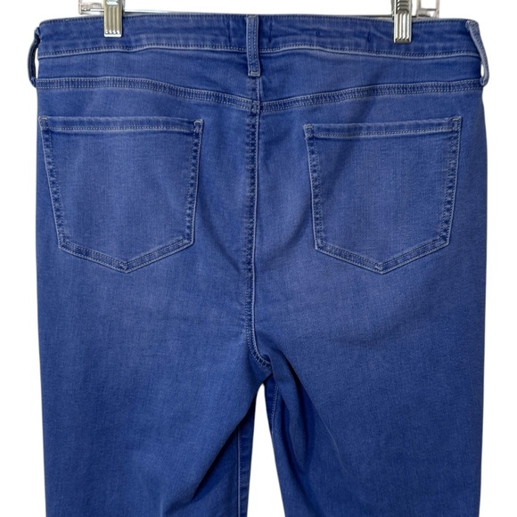 NYDJ Sheri Slim ankle colored denim blue jeans women’s 14 lift tuck technology - Picture 3 of 13